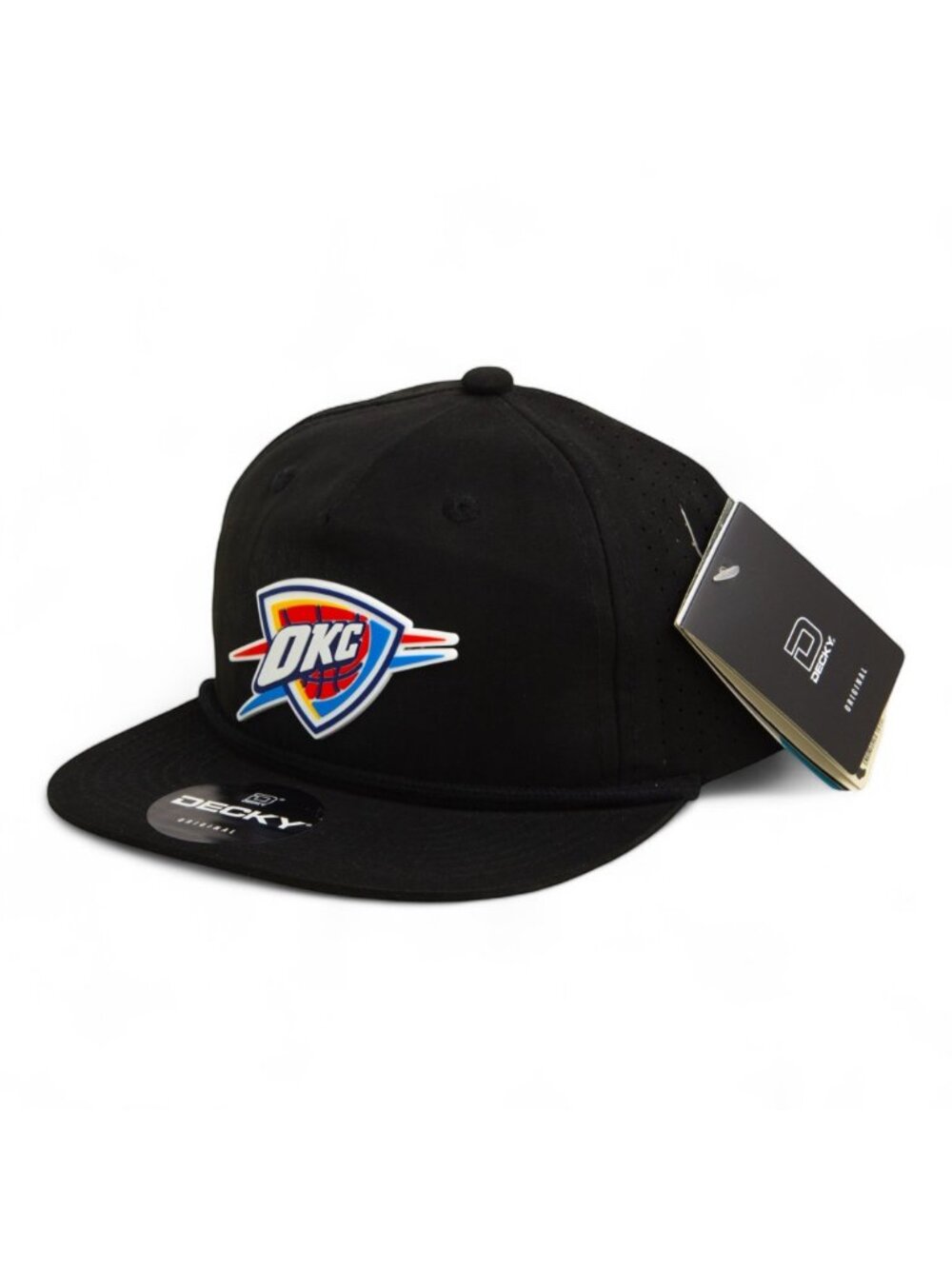 Oklahoma City Thunder 3D Perforated Rope Hat- Black